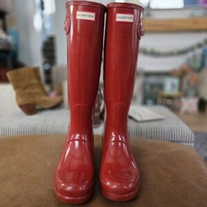 Hunter Red Rain Boots
